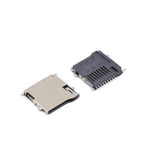 9p T Flash Card Memory Card Connectors Push Type 10000 Cycles Manufactures