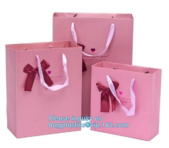 Luxury Paper Gift Carrier Shopping Bag Party Bag with Handles,printed paper carrier bag for apparel shopping bag, bageas