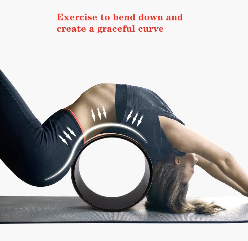TPE EVA Yoga Back Roller Wheel Custom Logo For Back Pain