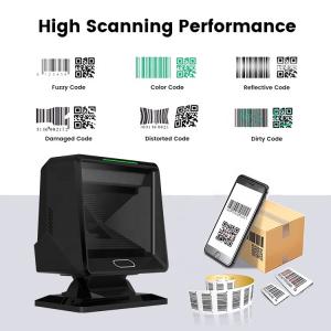 Automatic Scanning Hands Free 1D 2D QR Code Reader Desktop Omnidirectional