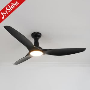 White/Black Modern LED Ceiling Fan With Dimmable Light Remote Control DC Motor