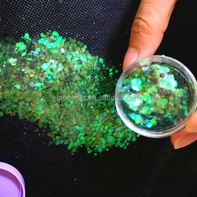 Custom Cosmetic Gold Dust Powder Free Sample with 365 Colors Customized and Custom