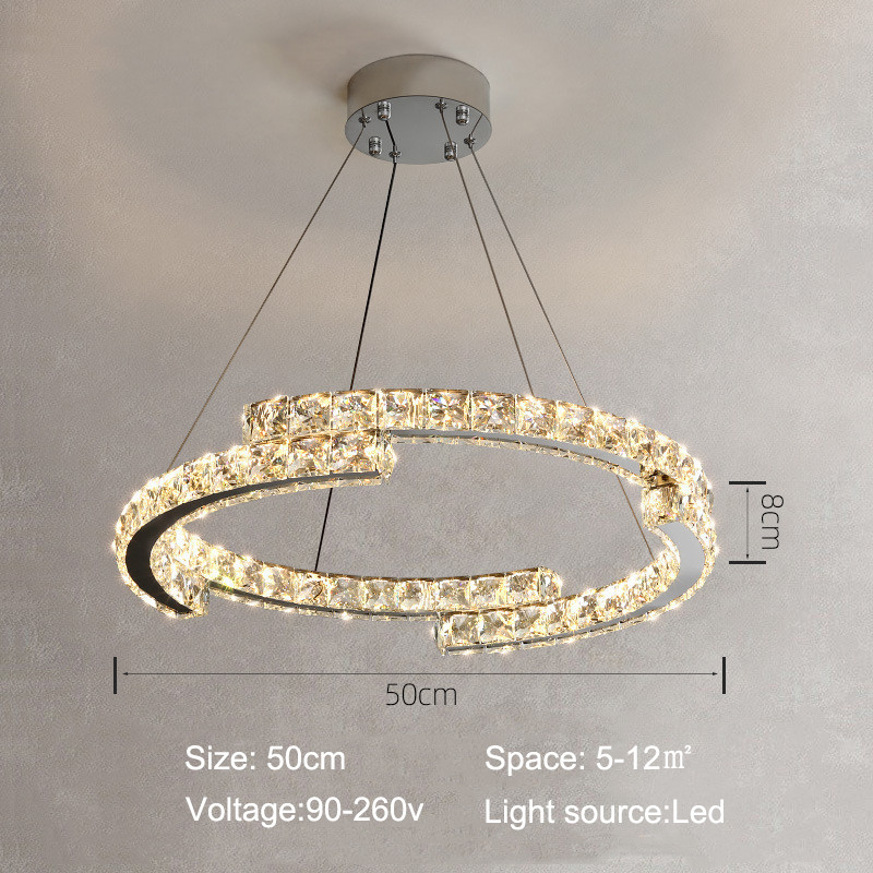 Luxury Crystal Ceiling Lamp Suitable for Living Room Bar Bedroom Ceiling Lamp(WH-CA-102)