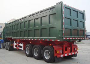  CIMC high quality double 3 axle dump trailer self dumper trailer semi end dump trailer for sale Manufactures