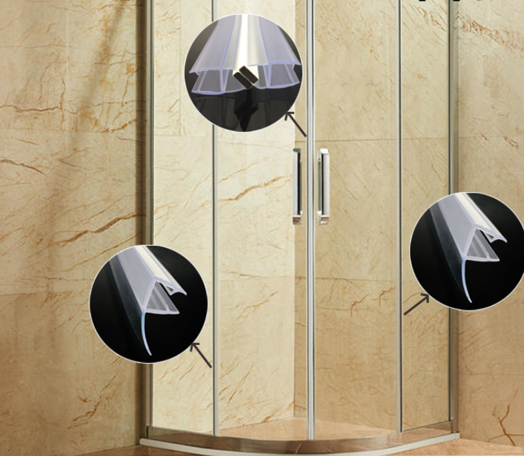 Modern Design Style Hotel Frameless Shower Door Bottom Seal for Water Barrier Creation