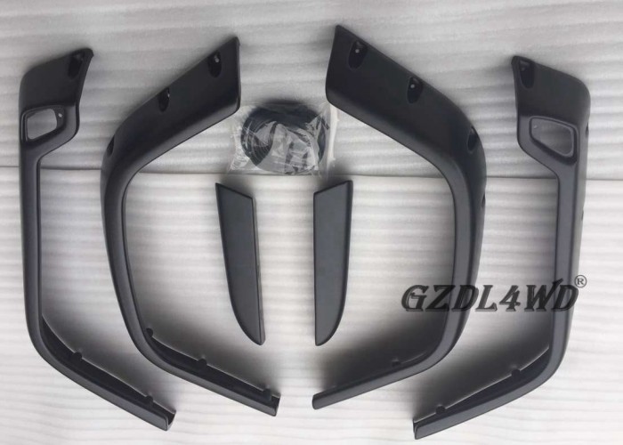 ABS Wide Jeep Wrangler Tj Fender Flares Black With Textured Surface Finish