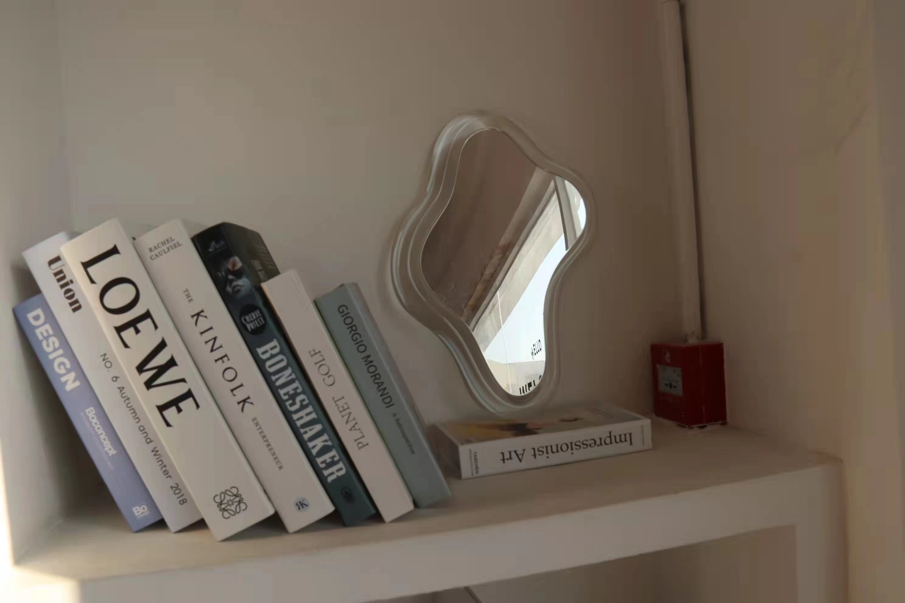 Lighted Acrylic Wall Mounted Magnifying Mirror For Bathroom Vanity