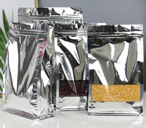 Aluminum Foil Stand Up Packaging Bags Mylar Airtight Zipper Pouches Smell Proof