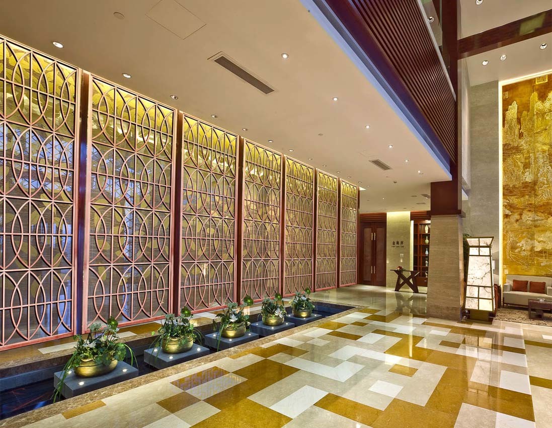 Antique Copper Stainless Steel Screen Panels For Column Cover/Cladding