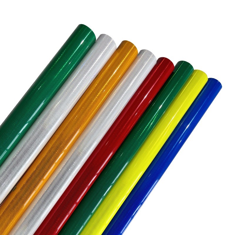 Long Lasting High Visibility Diamond Retro Reflective Film For Traffic Signs
