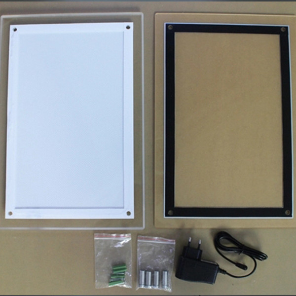 1.2m Height Indoor LED Light Box Display Stand Floor Standing Silver / Black Color