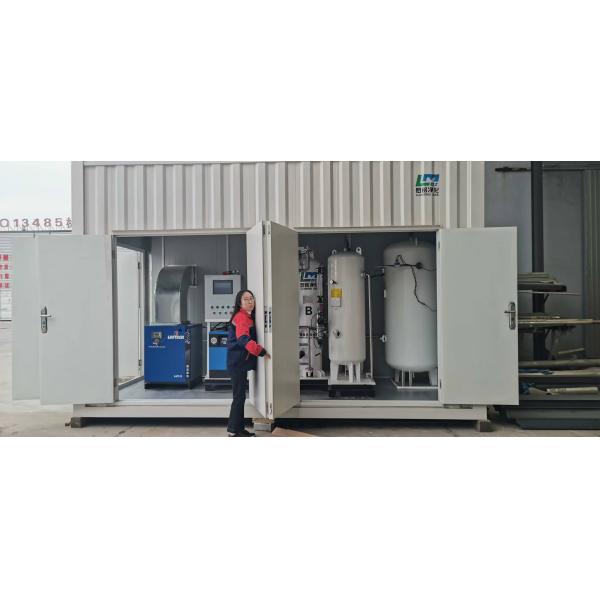 High Efficiency Containerized Oxygen Plant Generator Stable Output Safe