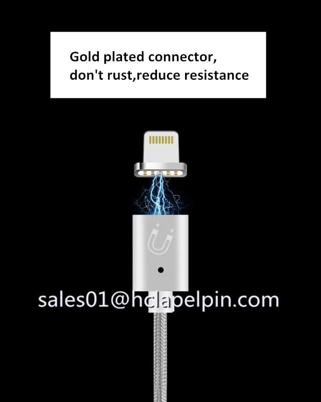 For iPhone 5S 5C 6 6S Plus iPad 4 5 Air Mini Magnet Charging Original 2A USB magnetic data cable