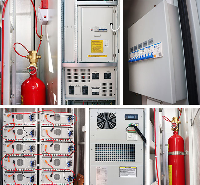 30W 60kW Energy Storage Cabinet Waterproof ESS Cabinet With Lithium Ion Phosphate Battery