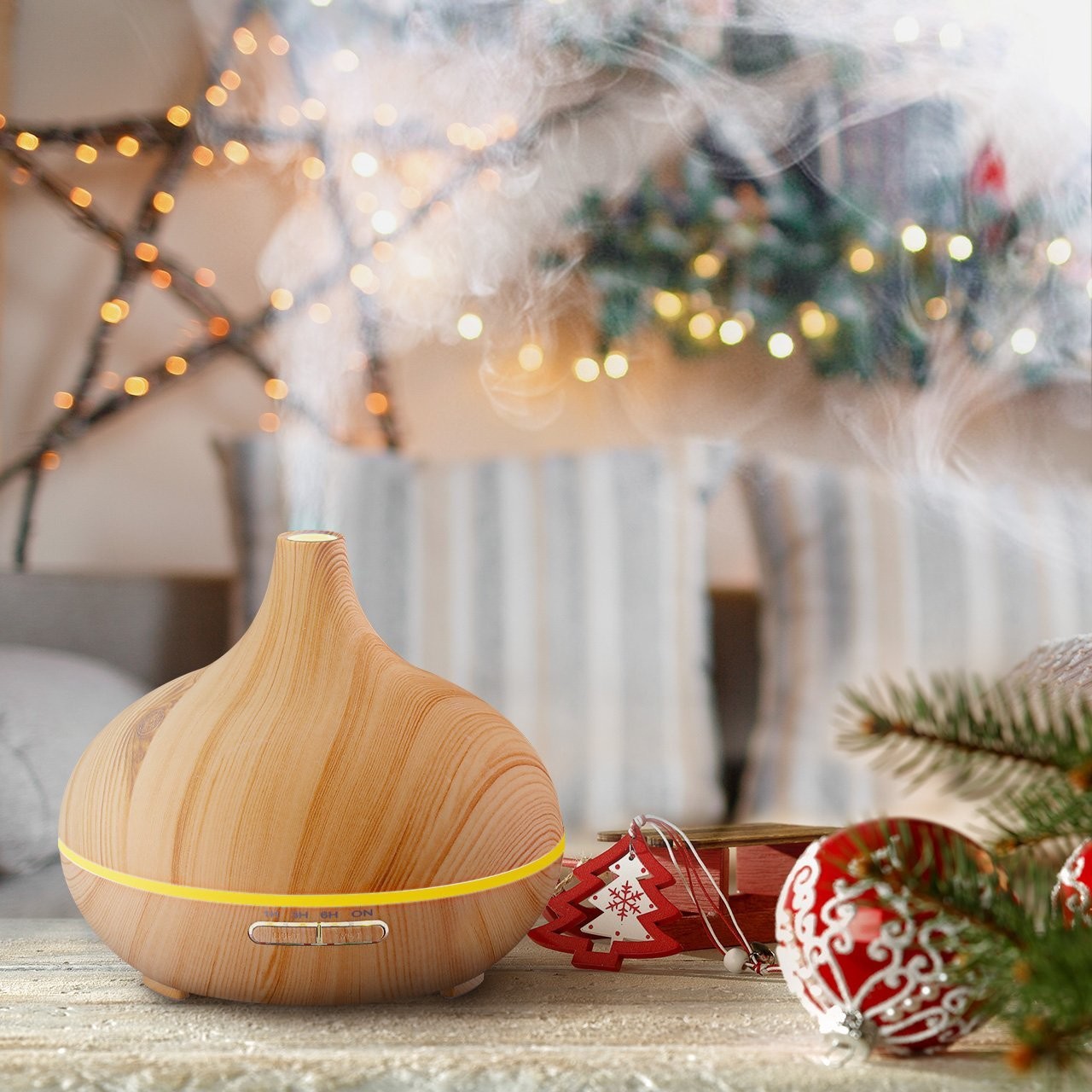 Wood Grain 0.65A 300ml Essential Oil Aromatherapy Diffuser 12W