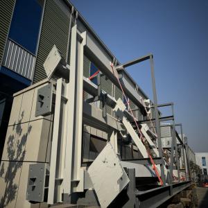 Pipe Rack Steel Structure Fabircation Custom H Beams Painting / Galvanized