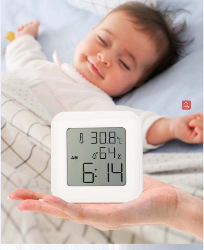 Digital Indoor Termometer Hygrometer Temperature And Humidity Alarm Clock All Season