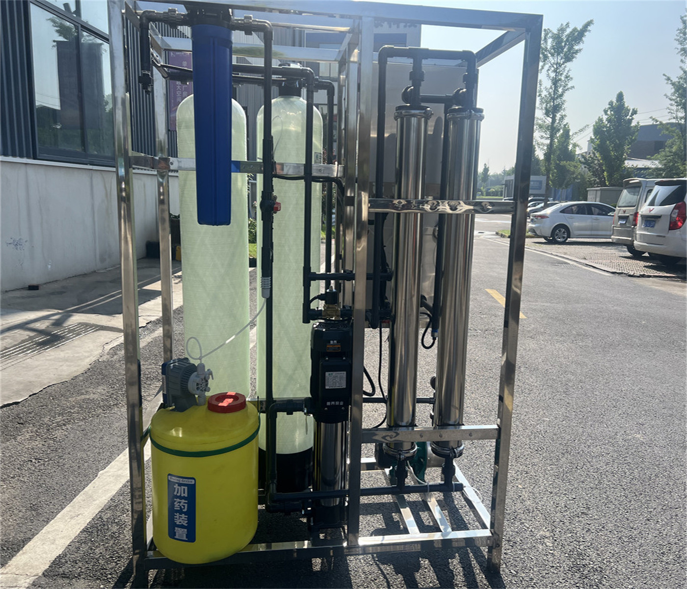 Commercial 98% Desalination Rate Drinking Water Purification Stainless Steel 500L Reverse Osmosis Water Filter System