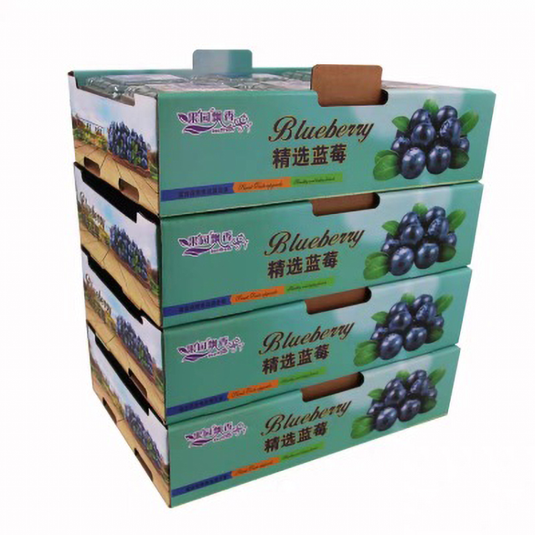 Multicolor Sustainable Corrugated Gift Box For Fruit Packaging Leakproof