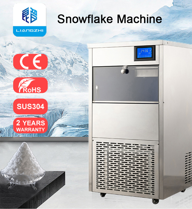43kg Voltage 220 LZ-120 Air Cooling Snow Flake Ice Snow Machine Flake For Restaurants
