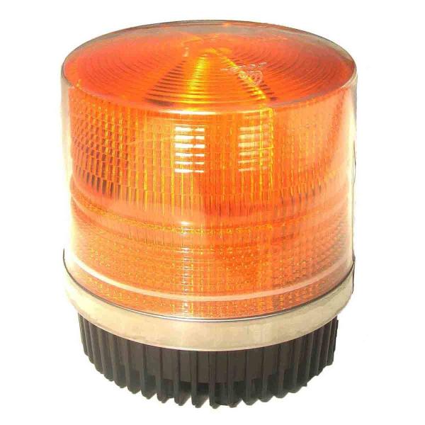 Round Amber Warning LED Police Beacon Light Magnet Fixation for Emergency