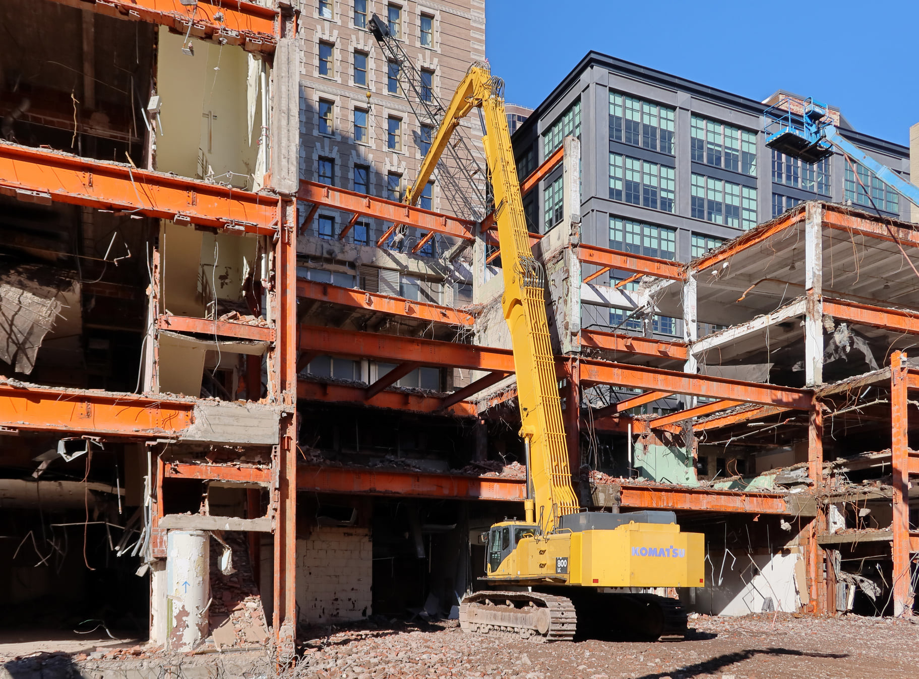 Excavator Extension Long Reach Boom Arm Mechanical High Reach Arm Demolition