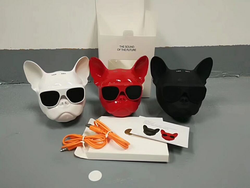 Jarra Aero Ball Nano Bluetooth Wireless Pug Dog Speaker White made in chian grgheaadsets .com