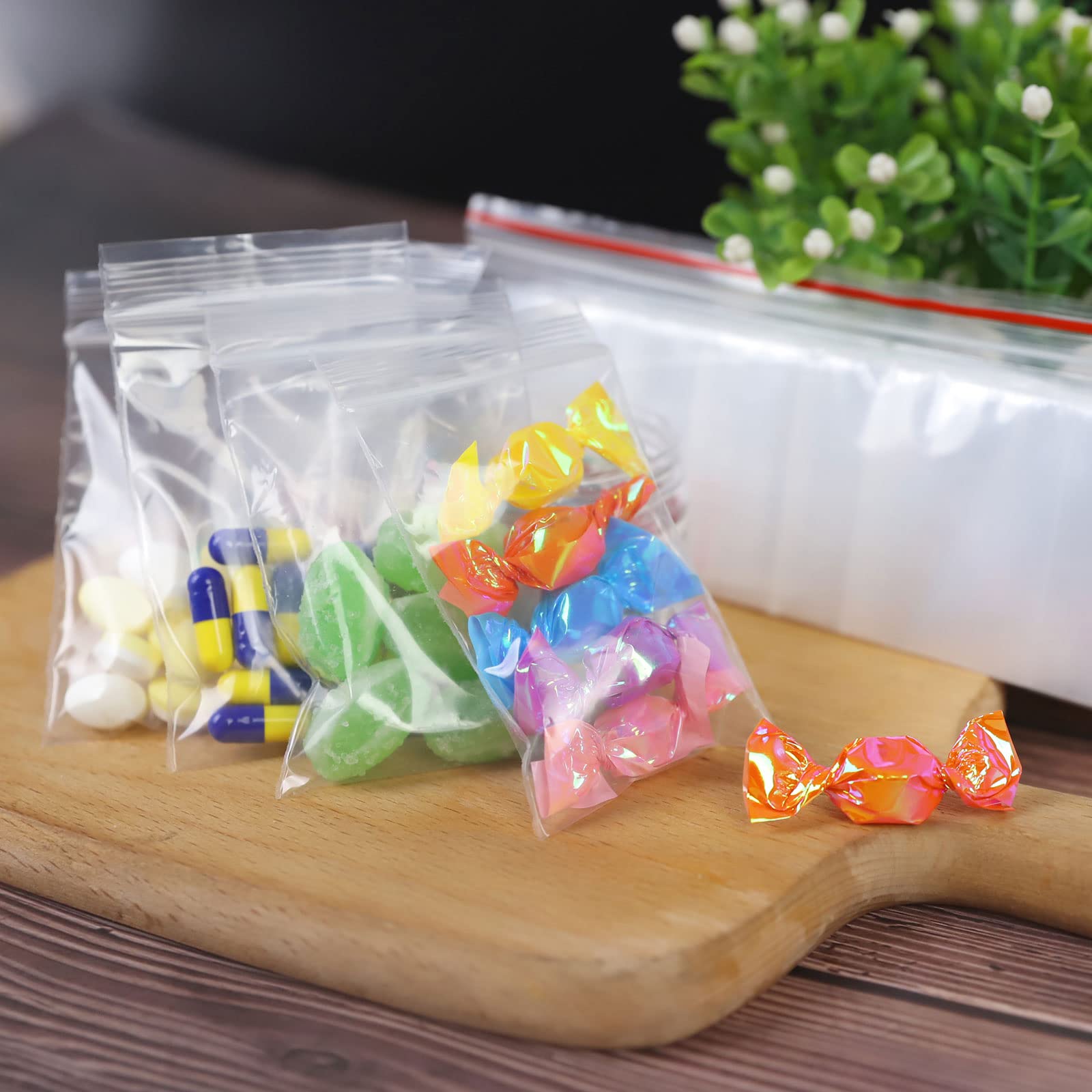 Custom Logo Compostable Zipper Bag Transparent Plastic Packaging for Easy Open Polybag
