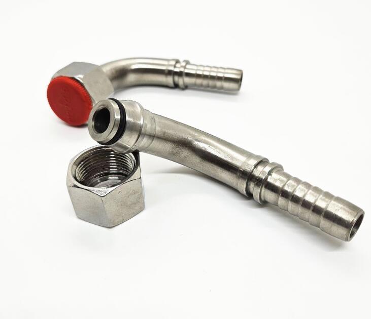 Parker Eaton Yonghua Hydraulic Hose Fitting Metric 90 Degree Internal Thread 24 Degree Cone with O-Ring Seal 20591