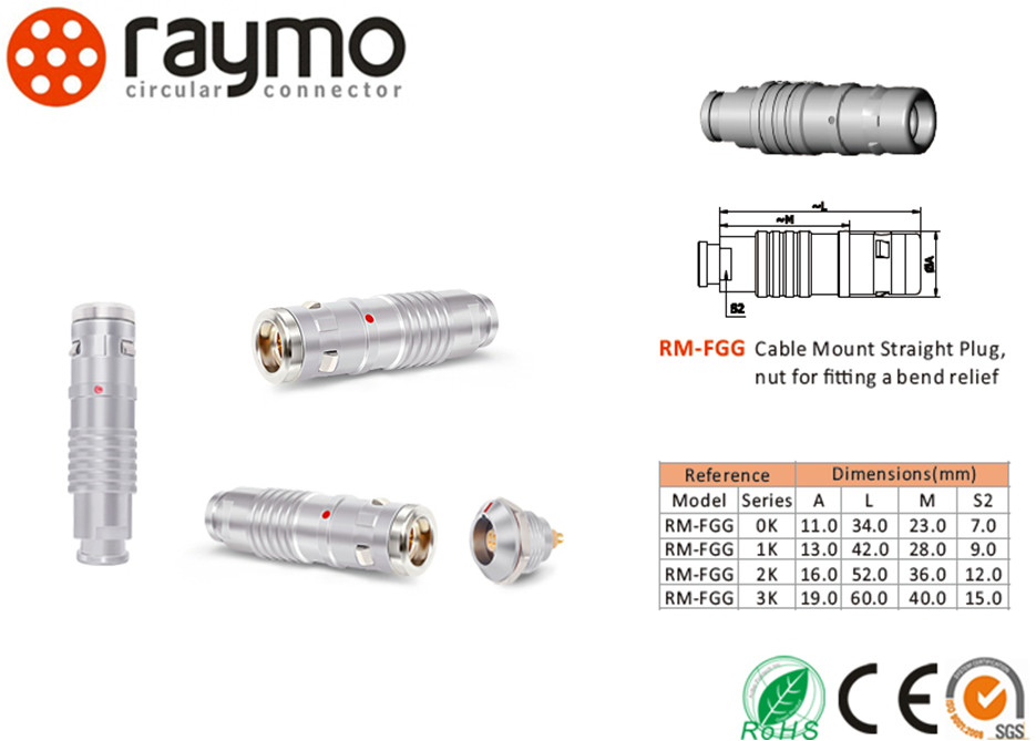 Solar Energy Waterproof Power Connector , Watertight Electrical Connectors Straight