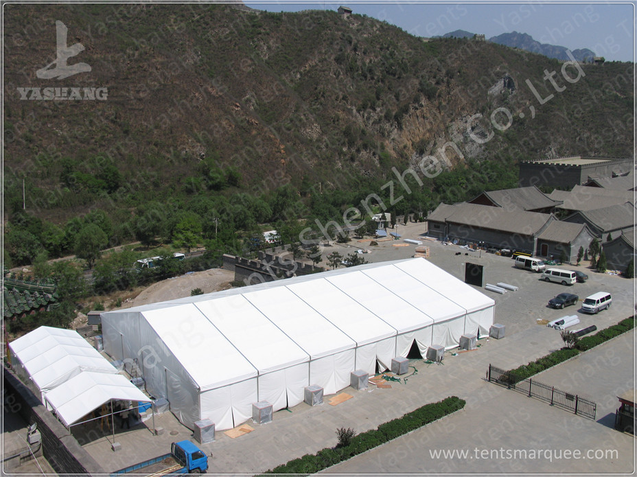 Yellow Top Cover Fabric High Peak Tents High Performance 80 KM / H Wind Load