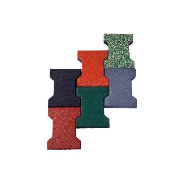 Quality E-Purchasing Horse Stable Floors With Dog Bone Shape Rubber Tiles Shore A 65 for sale