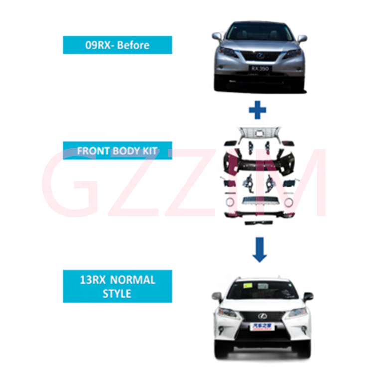 Lexus RX 2009 Upgrade To 2013 Auto Parts Sport Style Front Body Kit