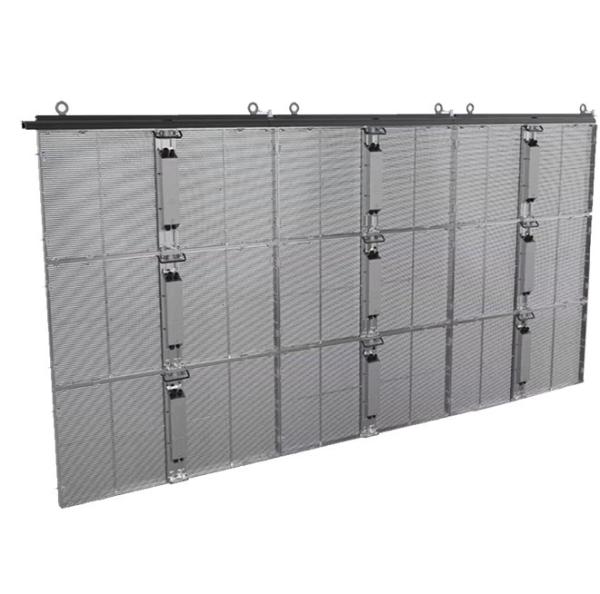 Indoor High Brightness SMD LED Curtain Display Glass Media Display Aluminum Body