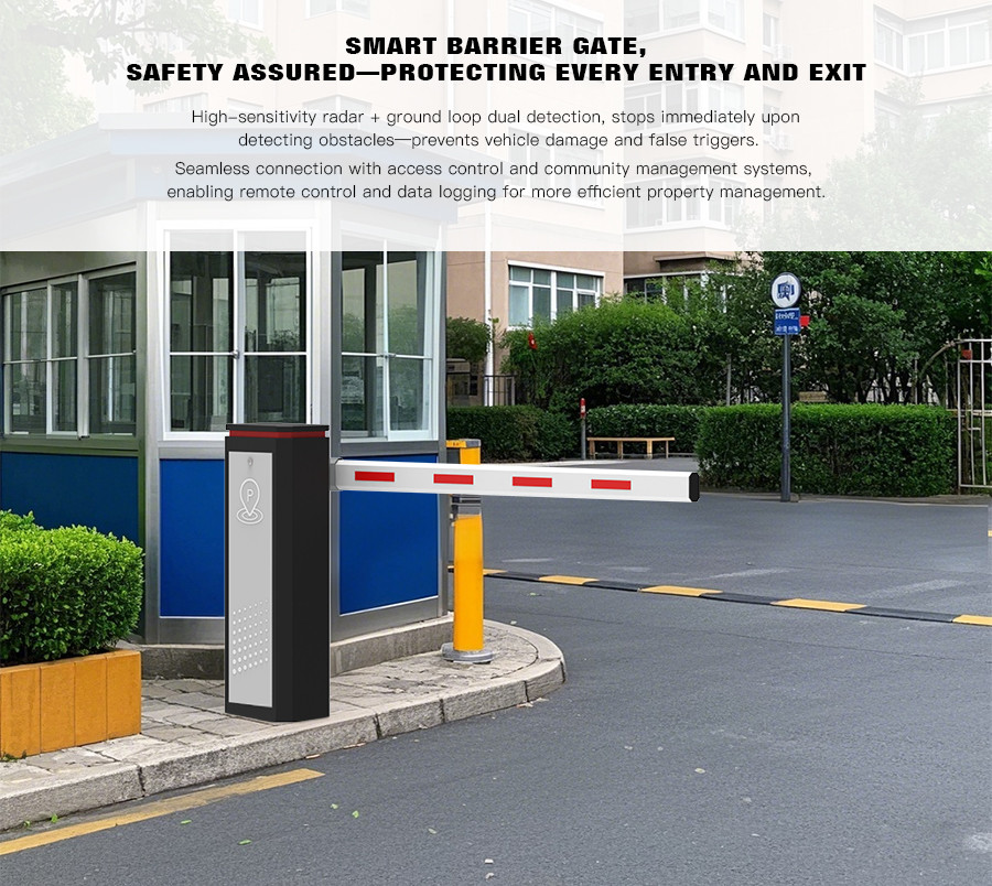 HCW Automatic Boom Barrier Gate 24v DC Brushless Motor Barrier Gate System Intelligent Barrier