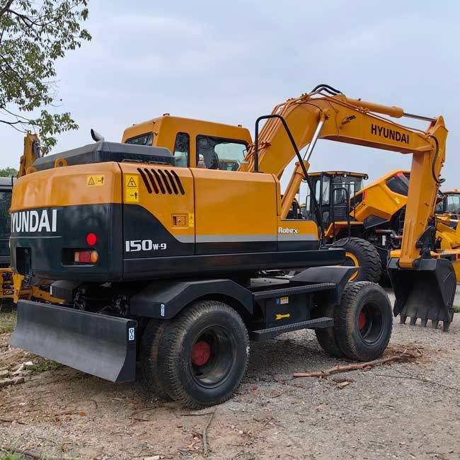 15tons Hyundai R150w-9 with 0.23m3 Bucket Capacity Used Wheel Excavator