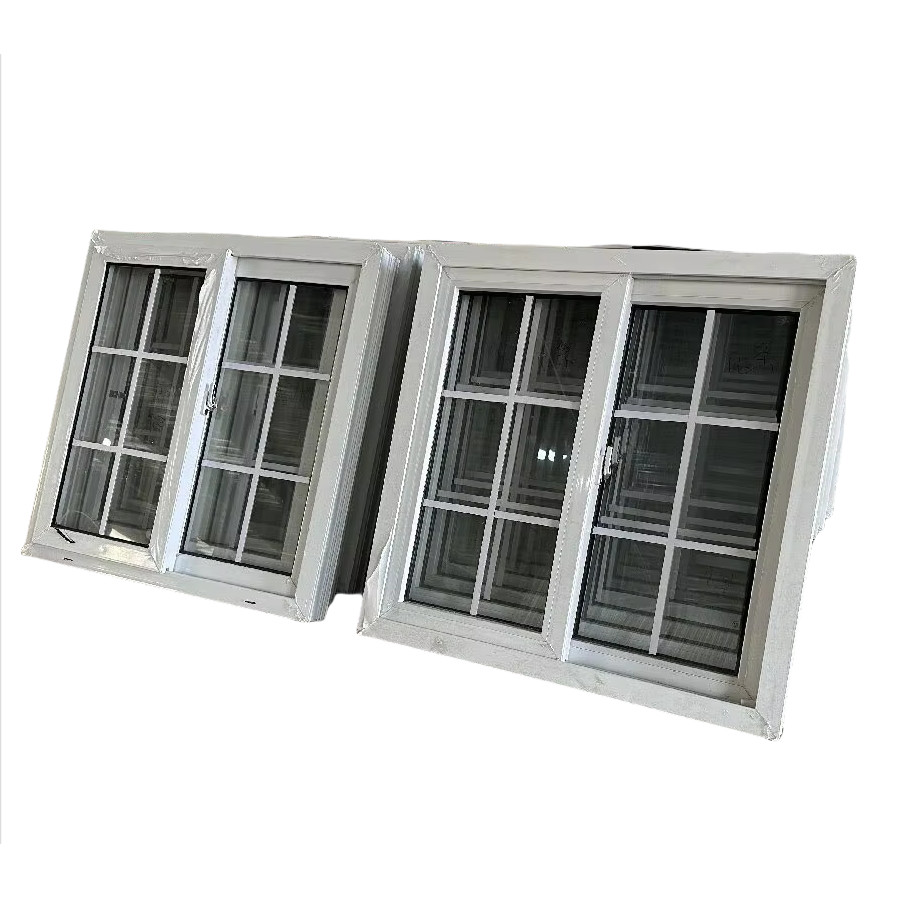 Custom UPVC PVC Sliding Windows For Residential Commercial Buildings Medium Soundproofing