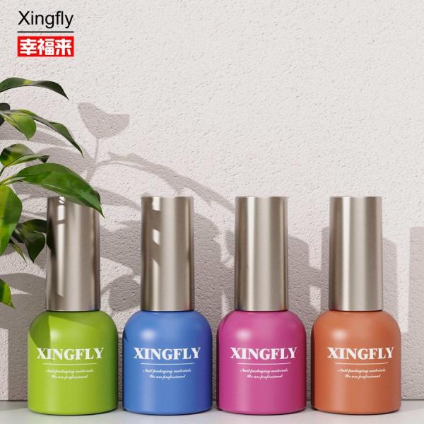 UV Gel 14ml Nail Polish Bottle Gel Nail Polish Empty Glass Custom Printed Nail