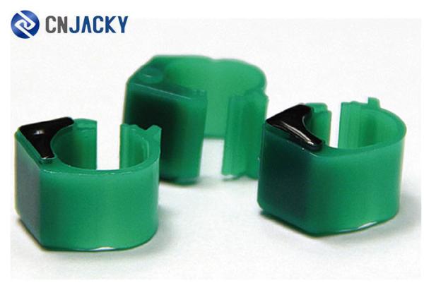 TK4100 RFID Racing Pigeon Rings For Foot , Green Color Pigeon Bands Drop