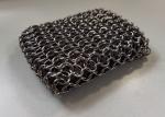 Food Grade 4x4 5x5 6x6 6x8 Inch 304 316 Stainless Steel Chainmail Scrubber For
