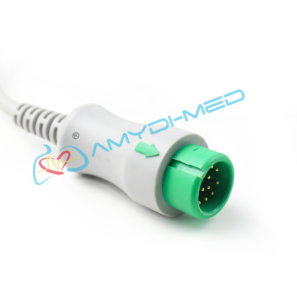 Medical Suppliers Cables for 12 Pin Mindray T5 T8 5lead Clip Ecg cable with Lead Wire