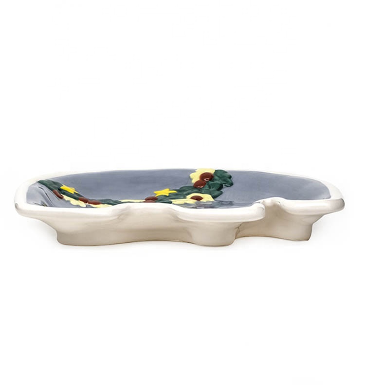 Children Food-Safe Dinnerware Dinner Kid Set Sapota Baby Fiber Bamboo Plate Dish Food Safety Earthen