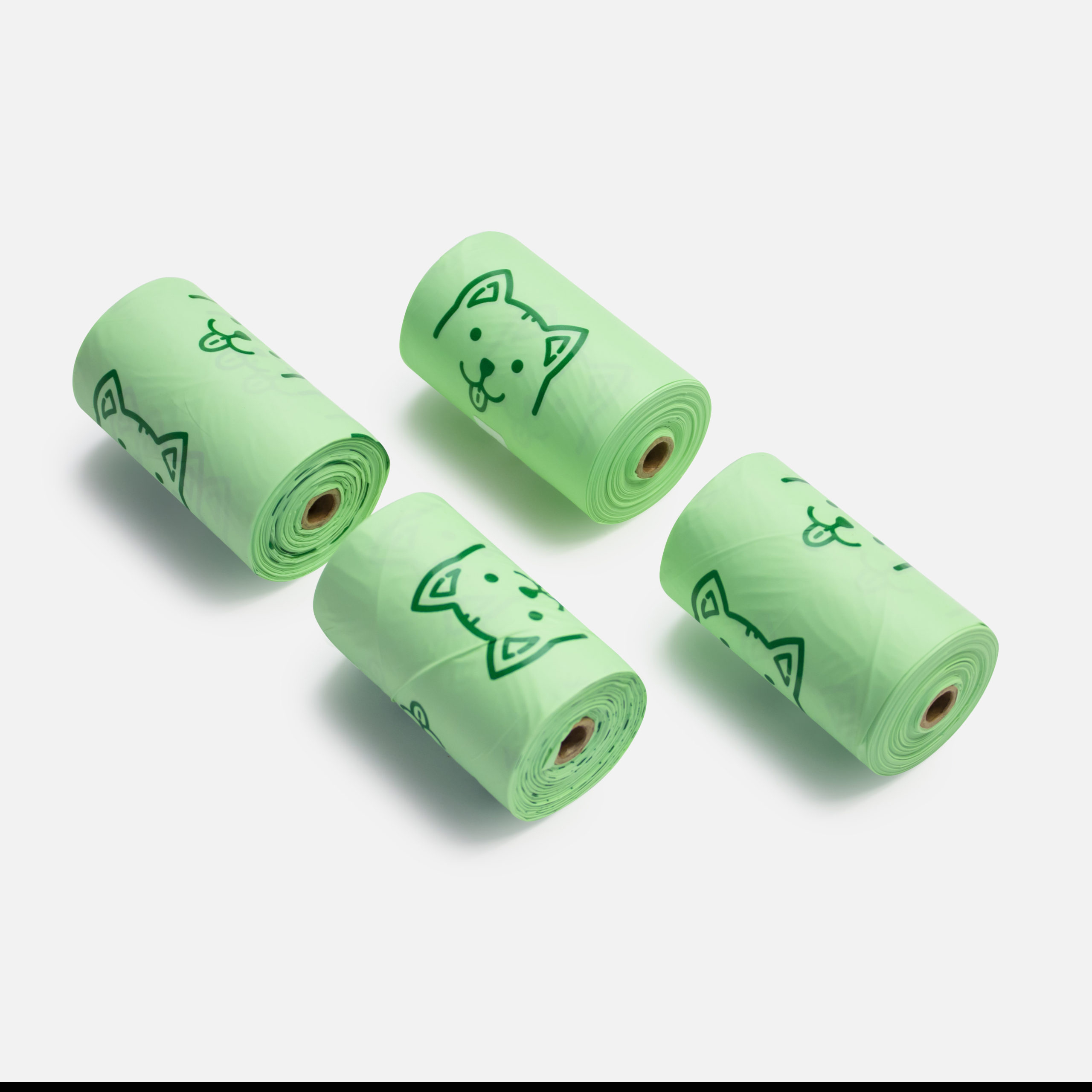 PLA Bio Compostable Dog Poop Bag For Waste Environmentally Friendly