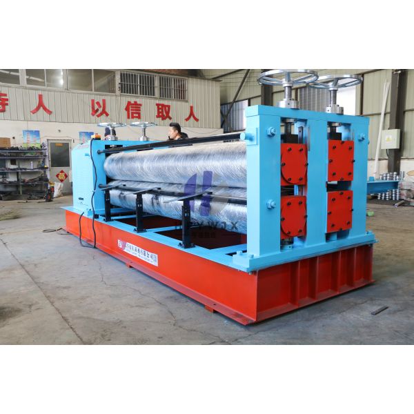 Full Automatic Horizontal Barrel Corrugation Machine PLC Control System And 750mm-1250mm Rolling Width