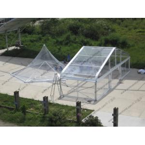 China Pagoda Type Transparent Marquee Tent , All Transparent Curve Tent Strong Aluminum Frame on sale