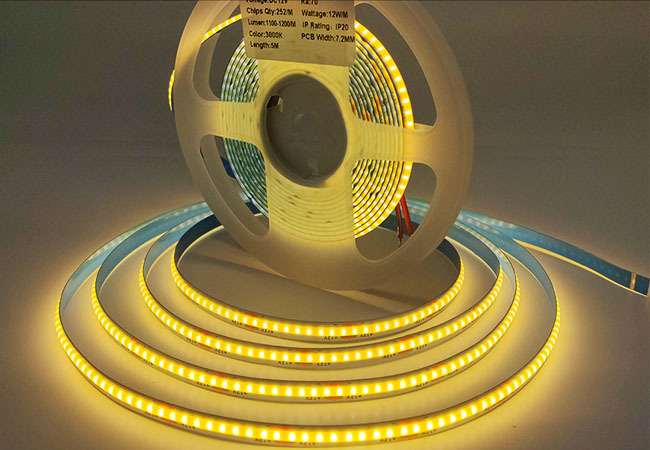 5v Long-lasting Cob Light Strip Width 3mm Lifetime 50000 Hours