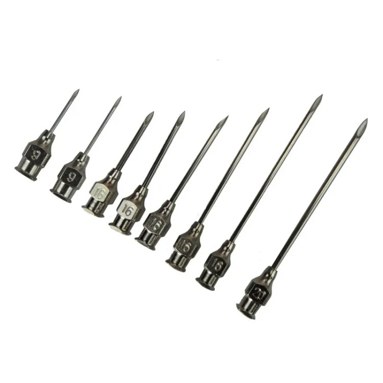 16G 18G Steel Veterinary Hypodermic Needles Disposable Use