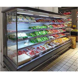 Single Temperature 220V Multideck Open Chiller For Vegetable Fruit