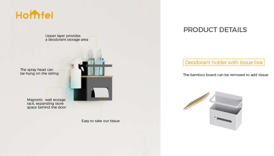 Sustainable Wall Mounted Metal Paper Holder for Household Lotion Bottle Organization
