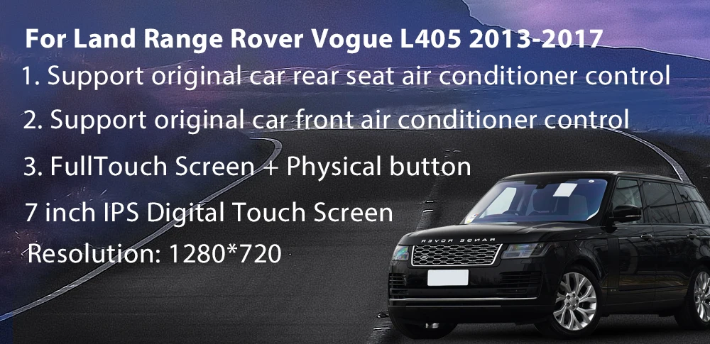 Viknav Fit For Land Range Rover Vogue L405 2013-2017 10.4 inch Car air Conditioning Panel Climate Board AC Panel